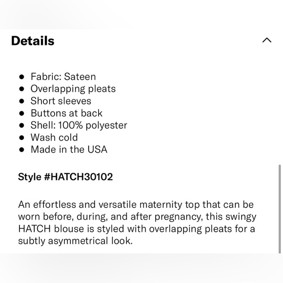 Hatch Maternity The Pullover Blouse - Picture 4 of 5